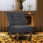 ZNTS French Chair Grey Fabric 282318