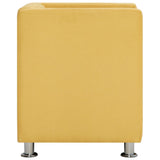 ZNTS Cube Armchair Yellow Fabric 282348