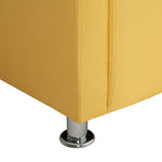 ZNTS Cube Armchair Yellow Fabric 282348