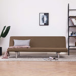 ZNTS Sofa Bed Brown Fabric 282387
