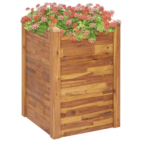 ZNTS Garden Raised Bed 60x60x84 cm Solid Acacia Wood 46577