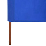 ZNTS 3-panel Wind Screen Fabric 400x160 cm Azure Blue 47153