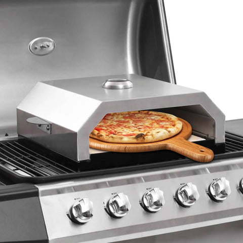 ZNTS Pizza Oven with Ceramic Stone for Gas Charcoal BBQ 47395
