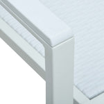 ZNTS Garden Chairs 2 pcs White Plastic Rattan Look 47887