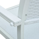 ZNTS Garden Chairs 2 pcs White Plastic Rattan Look 47887