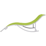 ZNTS Folding Sun Loungers 2 pcs Green Textilene 47787