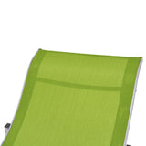 ZNTS Folding Sun Loungers 2 pcs Green Textilene 47787