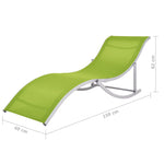 ZNTS Folding Sun Loungers 2 pcs Green Textilene 47787
