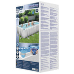 ZNTS Bestway Power Steel Swimming Pool Set Rectangular 549x274x122 cm 92119