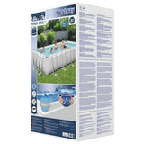 ZNTS Bestway Power Steel Swimming Pool Set Rectangular 549x274x122 cm 92119