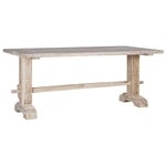 ZNTS Dining Table 180x90x75 cm Solid Teak Wood 286164
