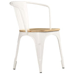 ZNTS Dining Chairs 4 pcs White Solid Mango Wood 278777