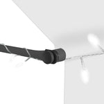 ZNTS Manual Retractable Awning with LED 150 cm Cream 145870