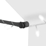 ZNTS Manual Retractable Awning with LED 150 cm Cream 145870