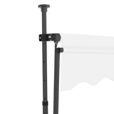ZNTS Manual Retractable Awning with LED 400 cm Cream 145875