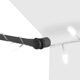 ZNTS Manual Retractable Awning with LED 400 cm Cream 145875