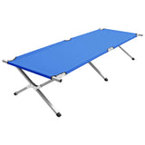 ZNTS Camping Bed 210x80x48 cm XXL Blue 47735