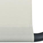ZNTS Outdoor Lounge Bed with Canopy Cream White 48071