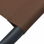 ZNTS Outdoor Lounge Bed with Canopy Brown 48072