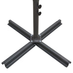 ZNTS Double Parasol with Steel Pole 250x250 cm Green 47320