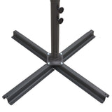 ZNTS Double Parasol with Steel Pole 250x250 cm Green 47320