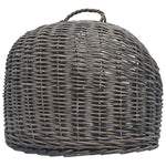 ZNTS Cat Transporter Grey 45x35x35 cm Natural Willow 170904