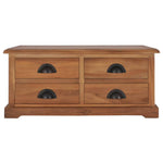 ZNTS Coffee Table 68x68x30 cm Solid Teak Wood 286274