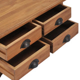 ZNTS Coffee Table 68x68x30 cm Solid Teak Wood 286274