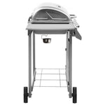 ZNTS Gas BBQ Grill with 4 Burners Silver 48549