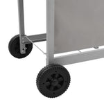 ZNTS Gas BBQ Grill with 4 Burners Silver 48549