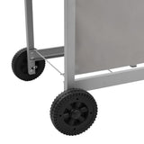 ZNTS Gas BBQ Grill with 4 Burners Silver 48549