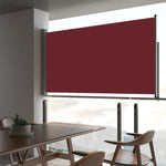 ZNTS Patio Retractable Side Awning 160x300 cm Red 48351