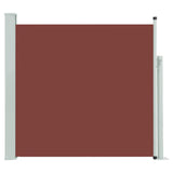 ZNTS Patio Retractable Side Awning 170x300 cm Brown 48369