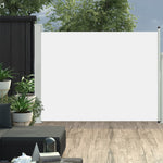 ZNTS Patio Retractable Side Awning 170x500 cm Cream 48377