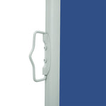 ZNTS Patio Retractable Side Awning 140x500 cm Blue 48396