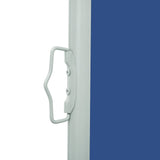 ZNTS Patio Retractable Side Awning 140x500 cm Blue 48396