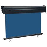 ZNTS Balcony Side Awning 120x250 cm Blue 48420