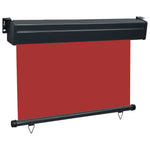 ZNTS Balcony Side Awning 120x250 cm Red 48421
