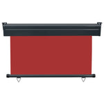 ZNTS Balcony Side Awning 120x250 cm Red 48421