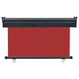 ZNTS Balcony Side Awning 120x250 cm Red 48421