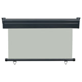 ZNTS Balcony Side Awning 120x250 cm Grey 48422