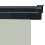 ZNTS Balcony Side Awning 120x250 cm Grey 48422