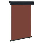 ZNTS Balcony Side Awning 120x250 cm Brown 48423