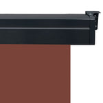 ZNTS Balcony Side Awning 120x250 cm Brown 48423