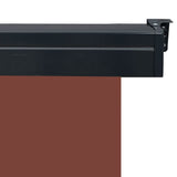 ZNTS Balcony Side Awning 120x250 cm Brown 48423