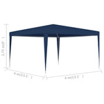 ZNTS Party Tent 4x4 m Blue 48503