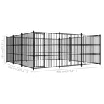ZNTS Outdoor Dog Kennel 450x450x185 cm 170896