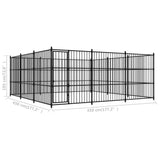 ZNTS Outdoor Dog Kennel 450x450x185 cm 170896