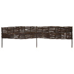 ZNTS Garden Willow Border Fences 10 pcs 120 x 35 cm 146074