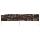 ZNTS Garden Willow Border Fences 10 pcs 120 x 35 cm 146074